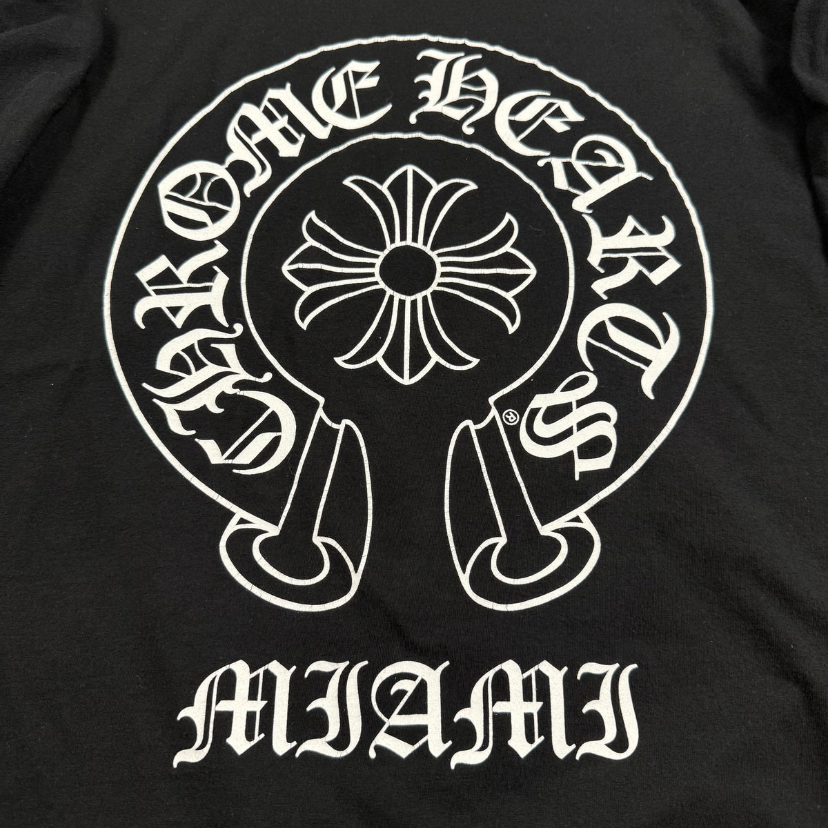 Chrome Hearts Miami Exclusive Horseshoe Floral ‘Black’ Long Sleeve