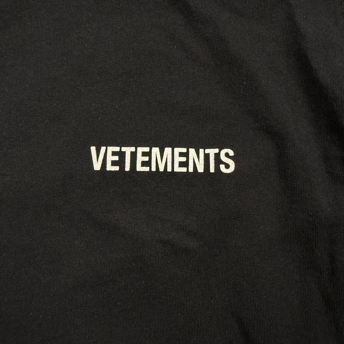 Vetements FW21 Logo Black T-Shirt
