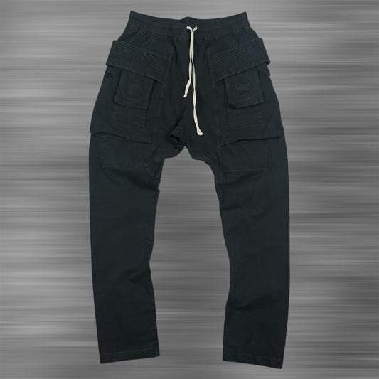 Rick Owens DRKSHDW Black 'Creatch' Cargo Pants