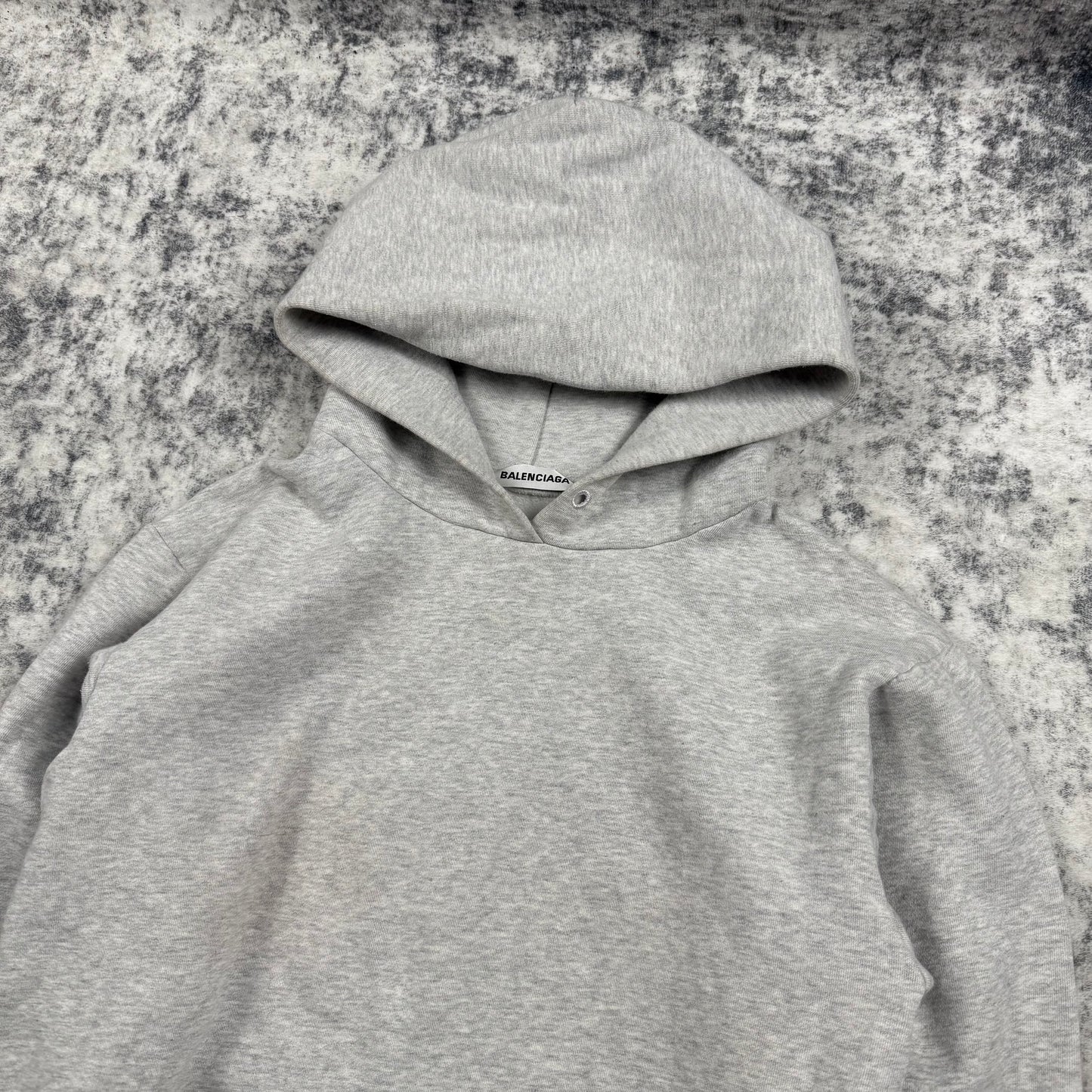 Balenciaga Logo Patch Hoodie Grey/Pink (2017)