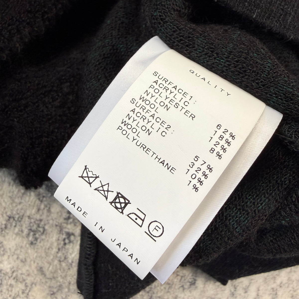 JULIUS Pre-Spring 2024 “Scalene” Pile Knit Sweater