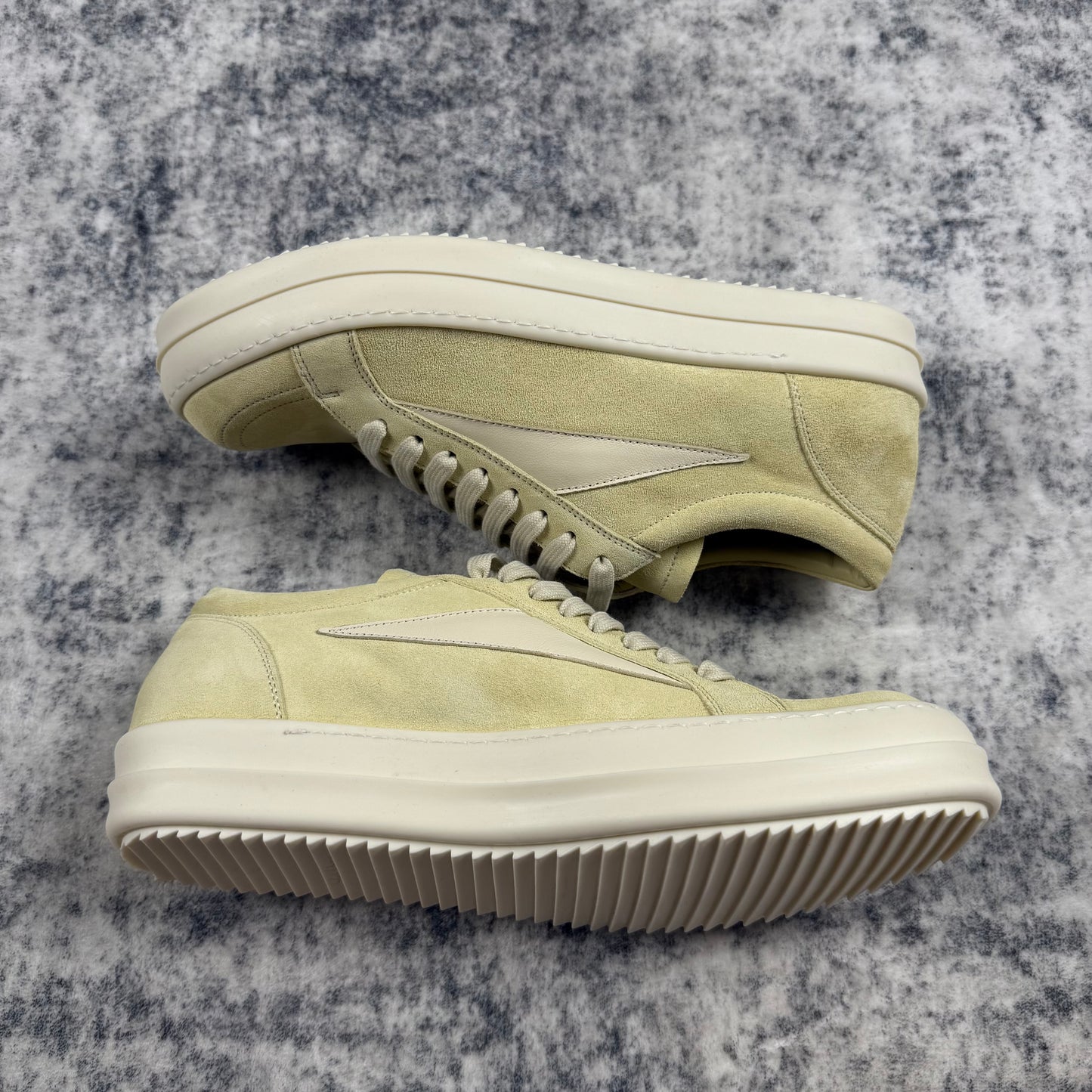 Rick Owens Suede Vintage ‘Butter/Milk’ Shoes