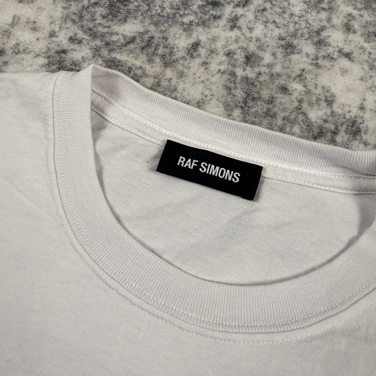 Raf Simons SS18 Double-Sided Text Graphic T-Shirt