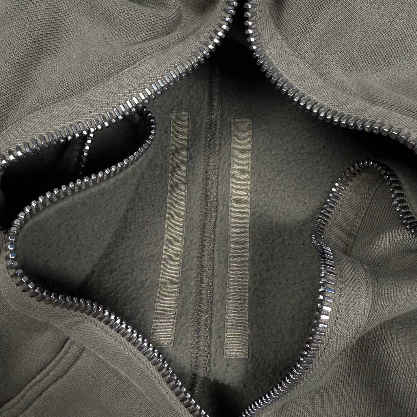 Rick Owens DRKSHDW Gimp Full Zip ‘Dust’ Hoodie