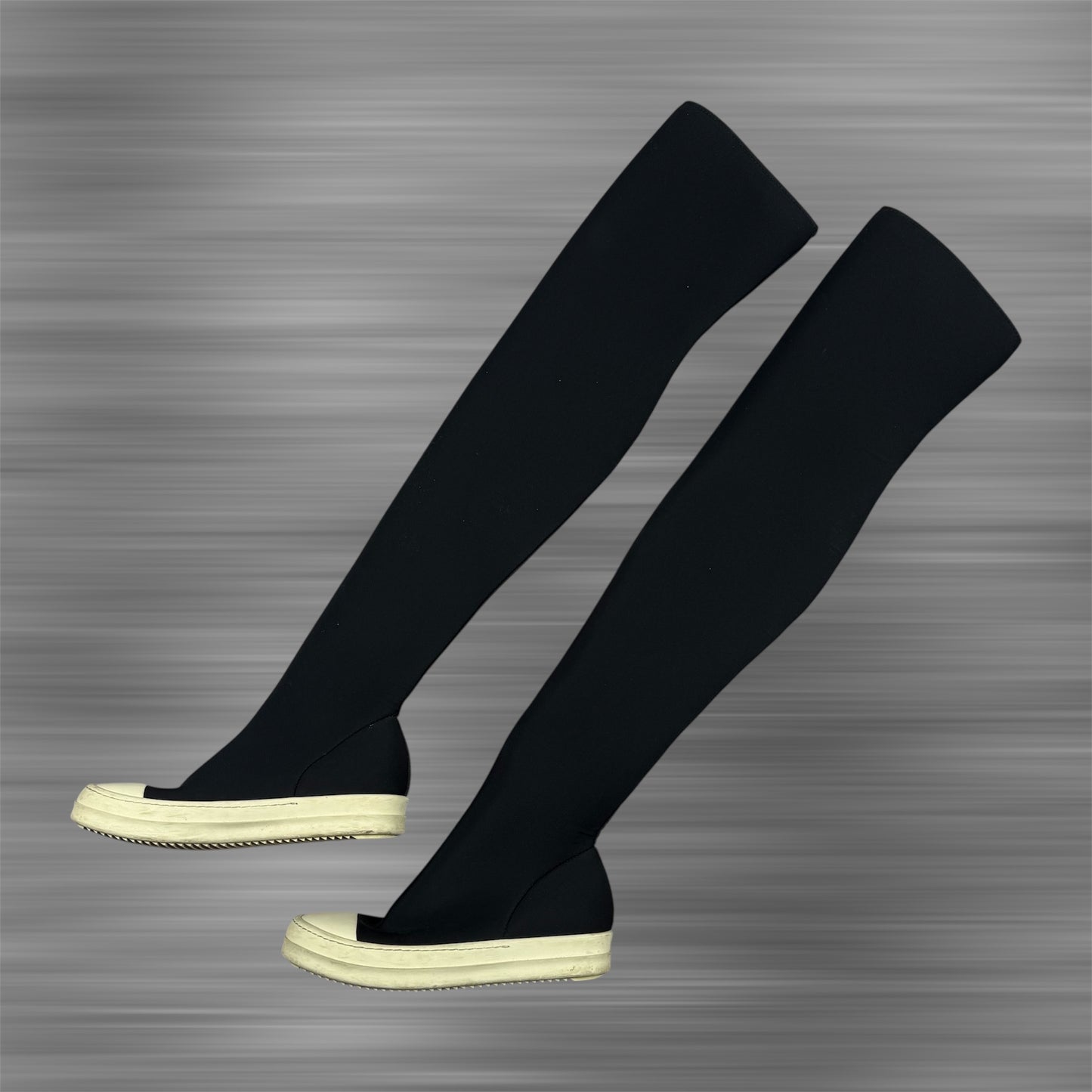 Rick Owens DRKSHDW Ramones Thigh High Stocking Nylon Shoes