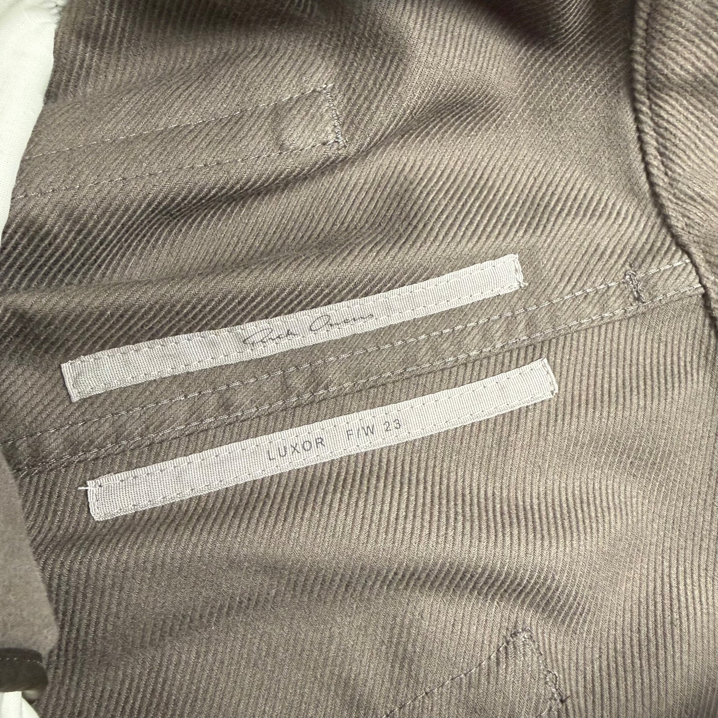 Rick Owens Flared Cotton Twill “Dust” Pants