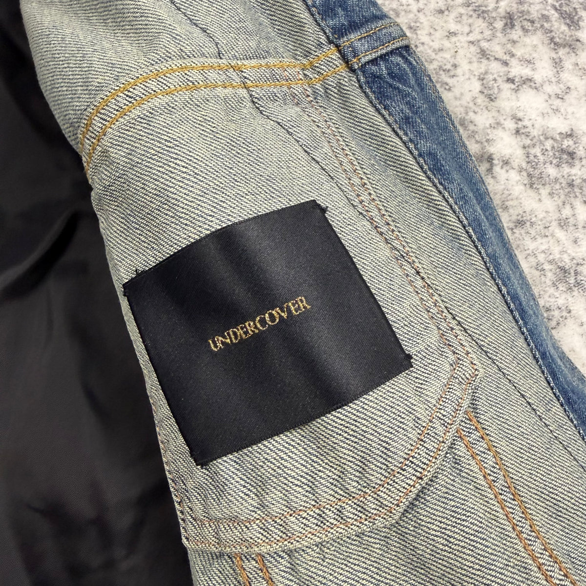 Undercover Jun Takahashi Sequin Dagger Hybrid Denim Jacket