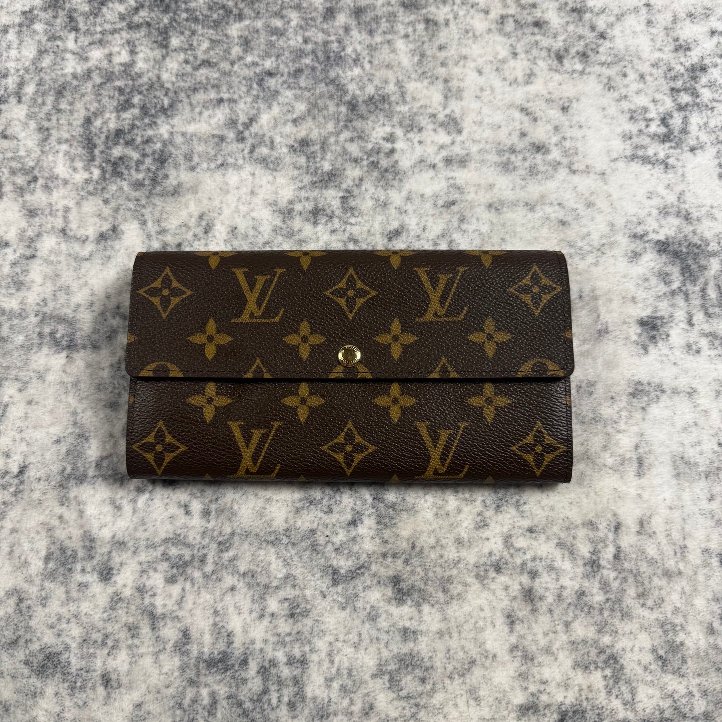 Louis Vuitton Monogram Canvas Sarah Long ʼBrown’ Wallet