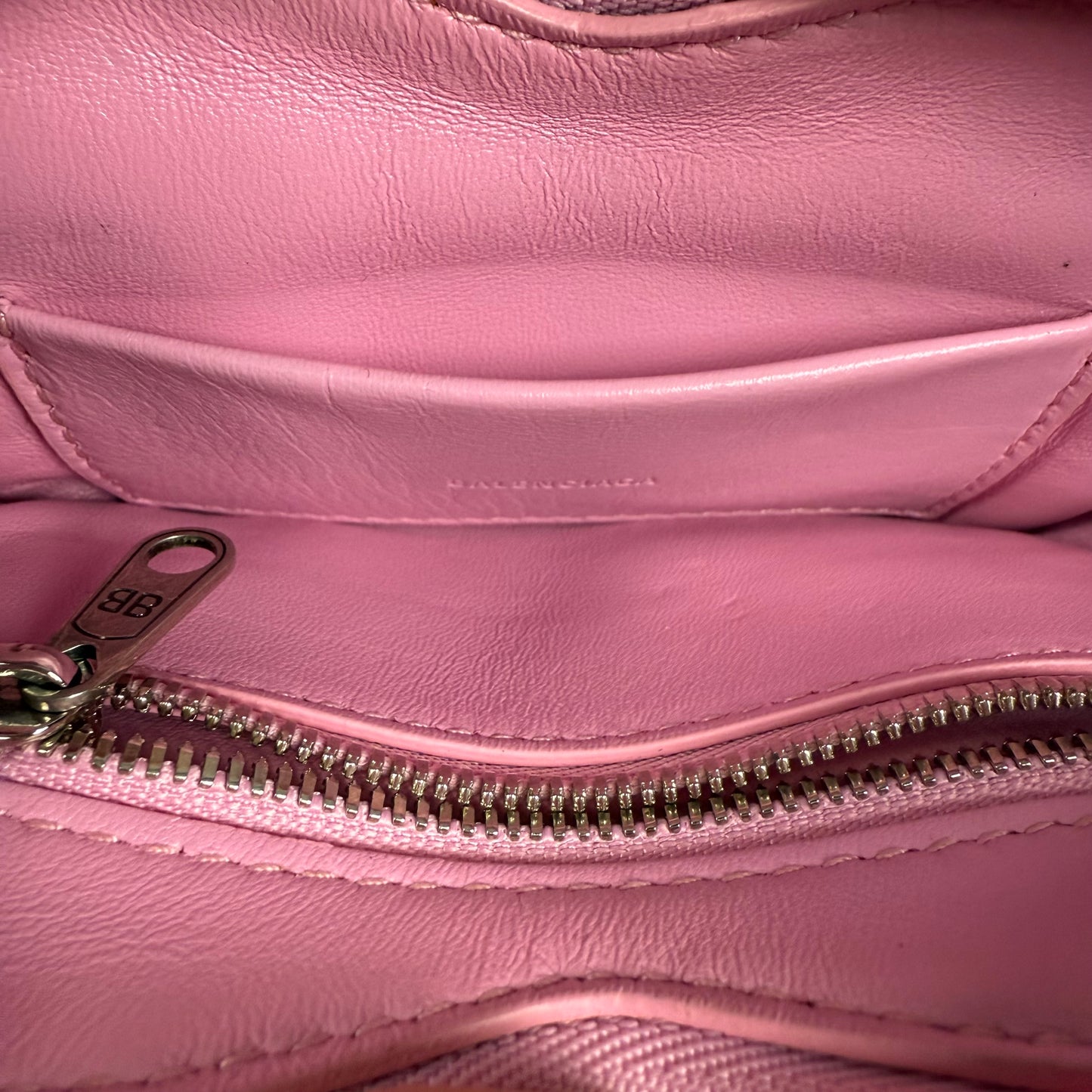 Balenciaga Faux Fur Heart Mini ‘Pink’ Crossbody Bag