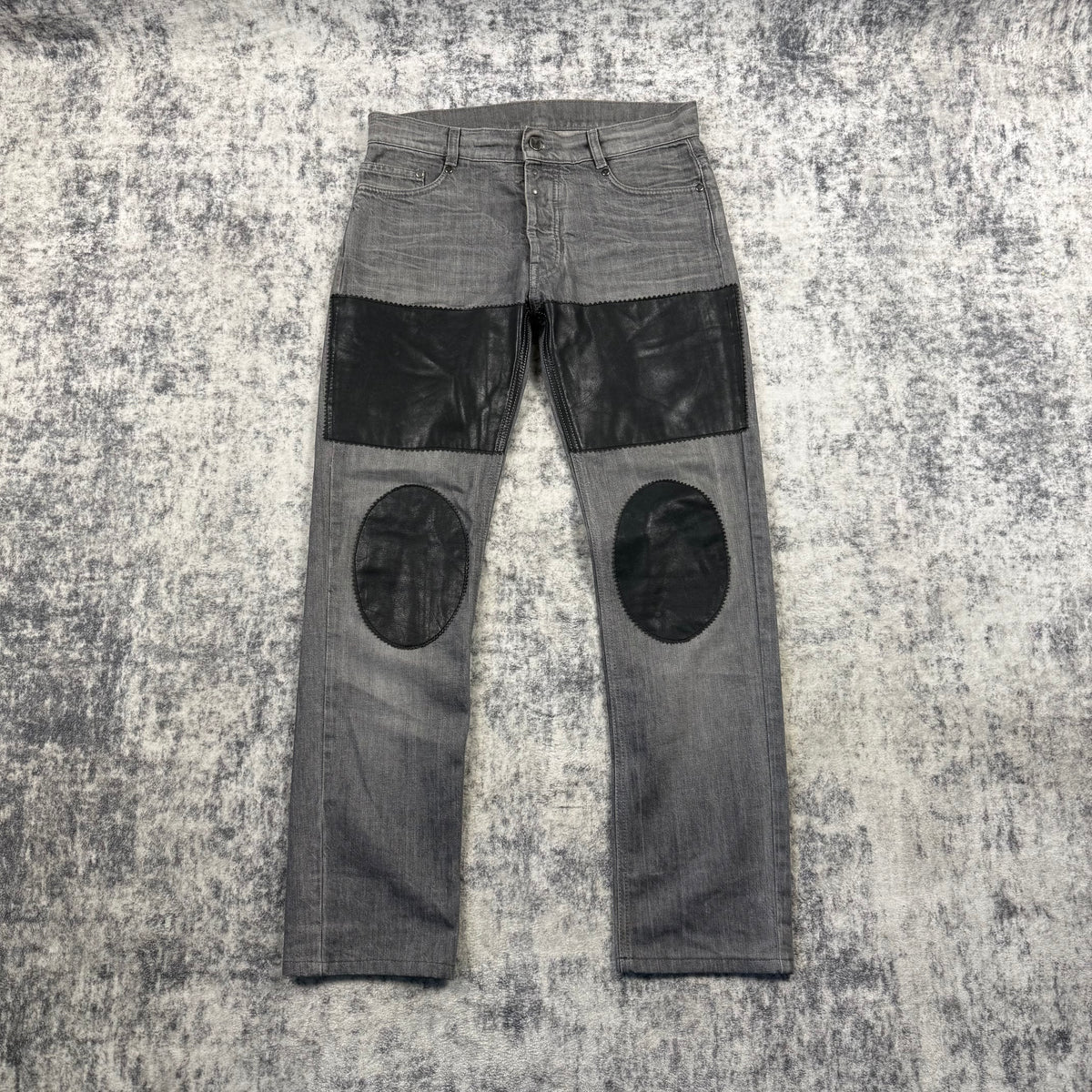 Maison Margiela AW/10 Runway Leather Patchwork Jeans