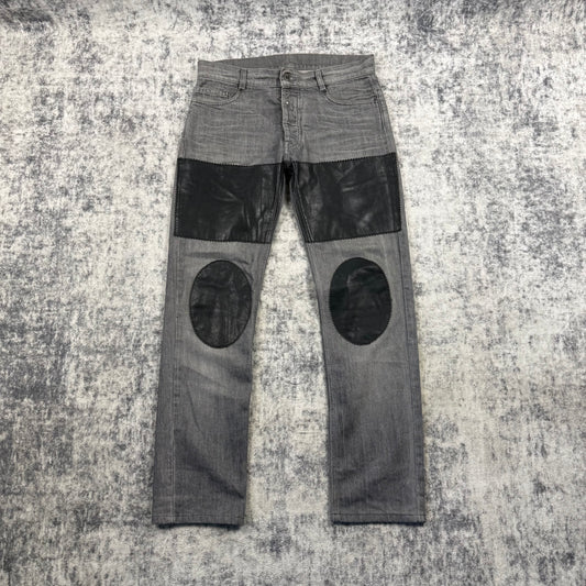 Maison Margiela AW/10 Runway Leather Patchwork Jeans