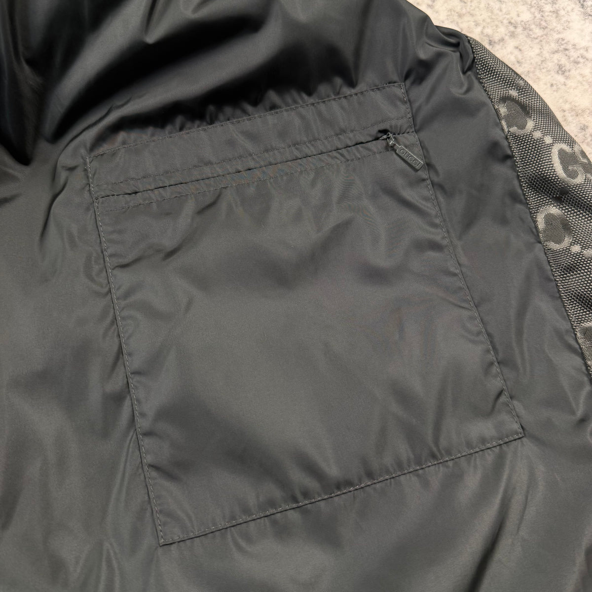 Gucci GG Of The Grid ‘Gray’ Puffer Jacket