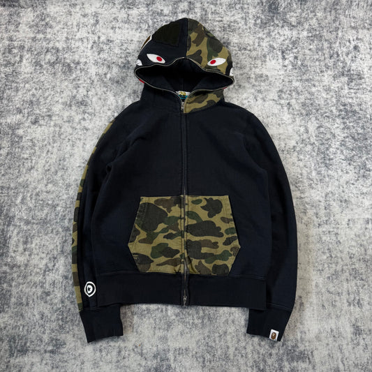 A Bathing Ape 1st Camo Crazy Shark Full Zip Hoodie