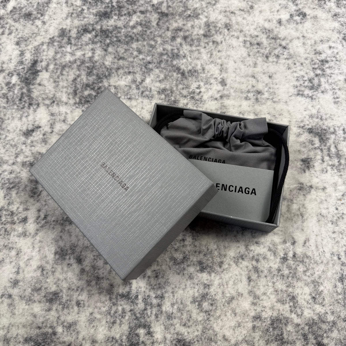 Balenciaga Diy Metal Logo Leather Card Holder