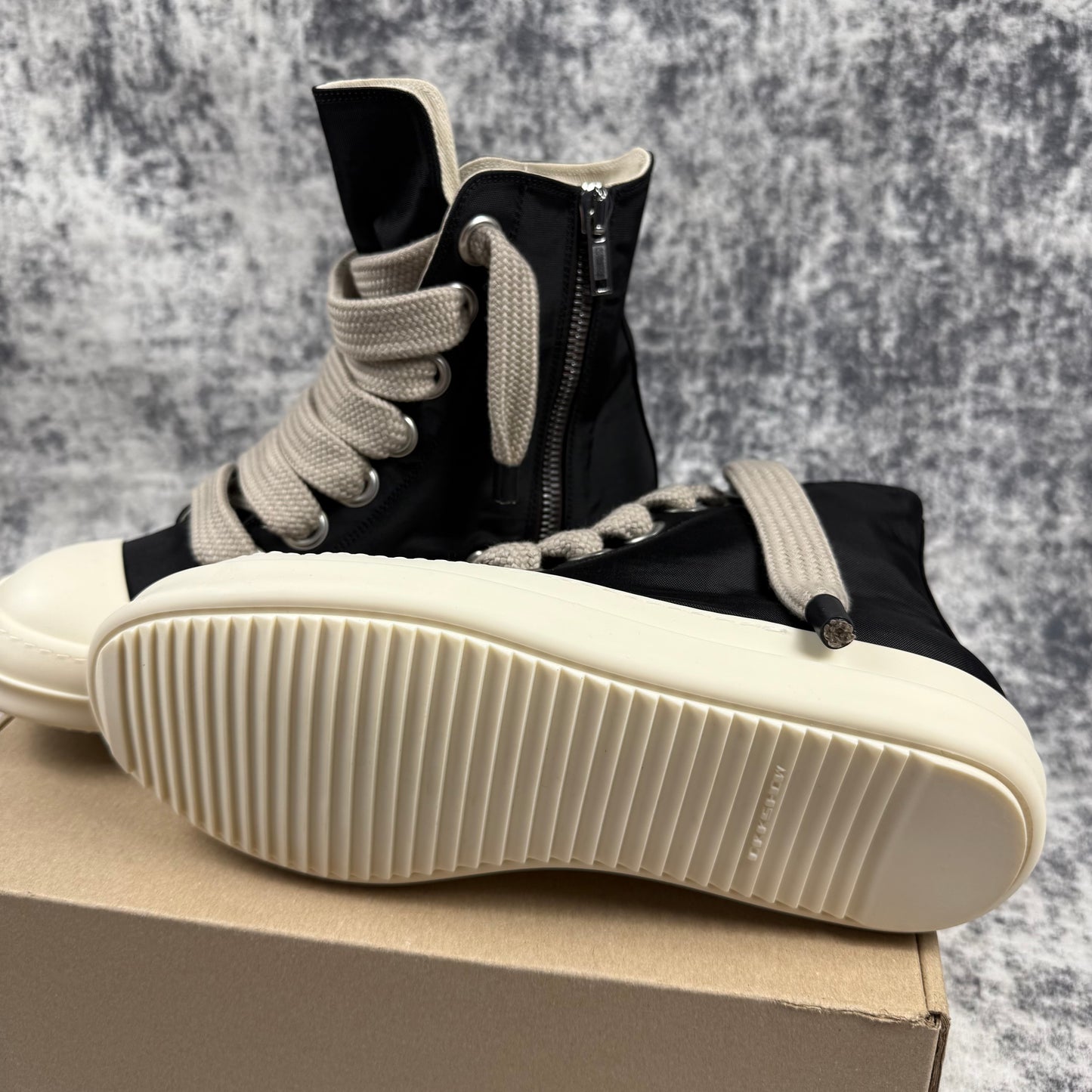 Rick Owens DRKSHDW Canvas High JumboLace ‘Black’ Shoes