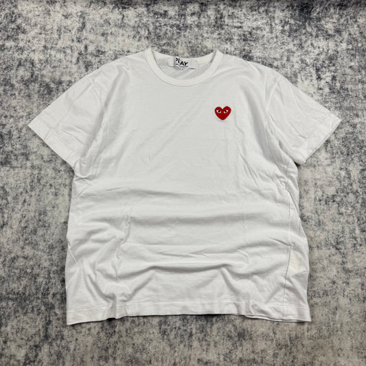 Comme Des Garçons Heart ‘White’ T-Shirt