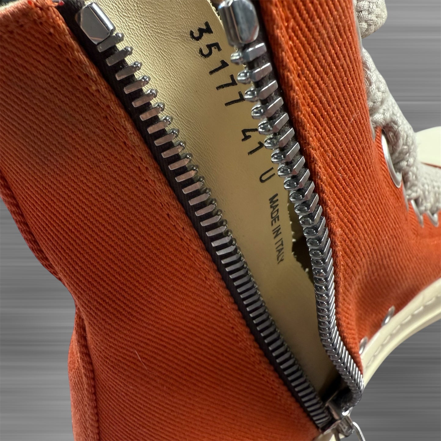 Rick Owens DRKSHDW Jumbo Lace ‘Orange’ Ramones