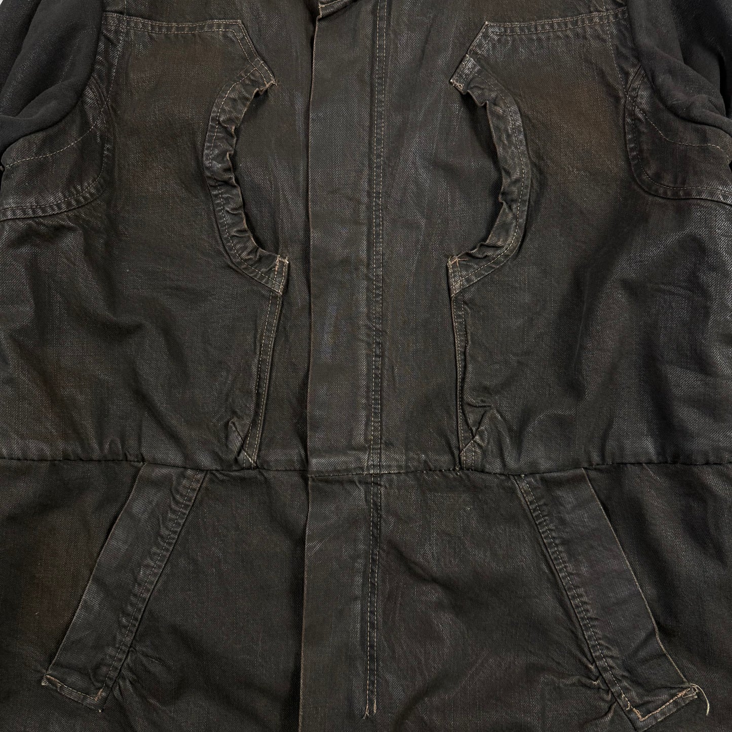 A/W 2001 Rick Owens SLAB Sherpa Lined Parka Jacket