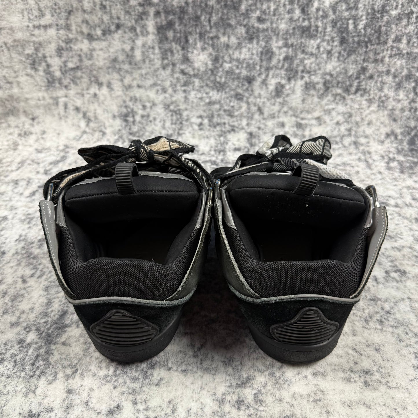 Lanvin Curb Reflective ‘Black/Silver’ Shoes