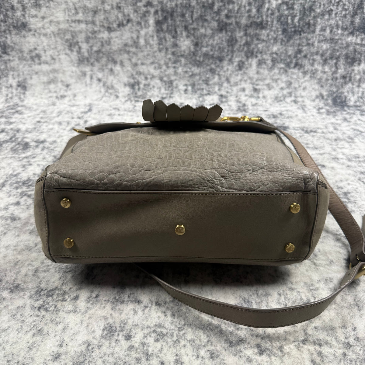Vivienne Westwood Croc-Embossed Leather 2-Way Handbag