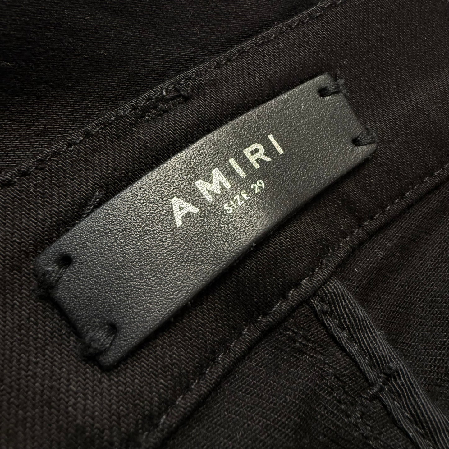 Amiri MX1 Distressed Tapered Leg ‘Black’ Jeans