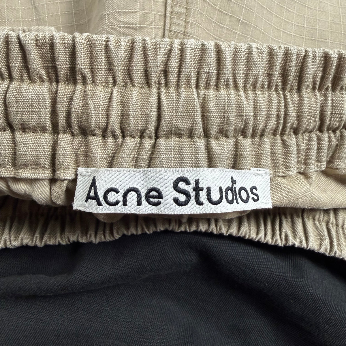 Acne Studios Ripstop Cargo Trousers Neutrals Pants