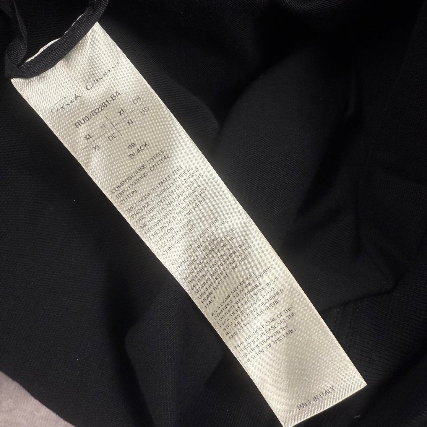 Rick Owens FW/22 Front Pockets ‘Black’ Zip Hoodie