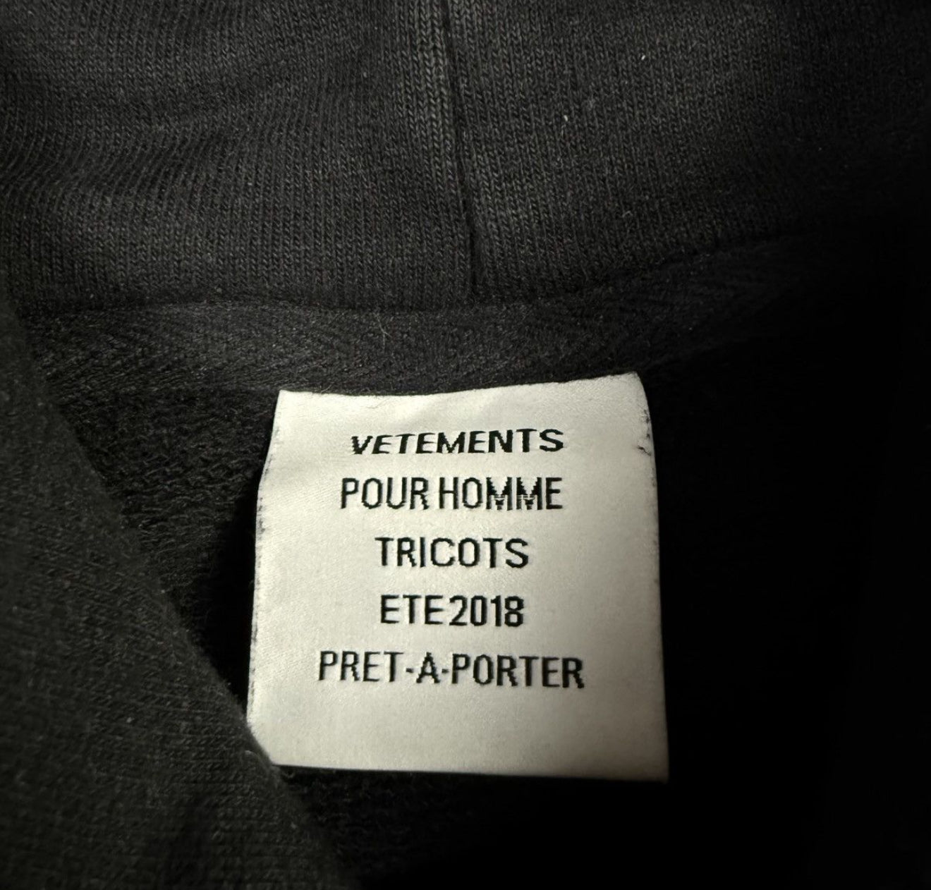 Vetments SS18 The Collection Hoodie