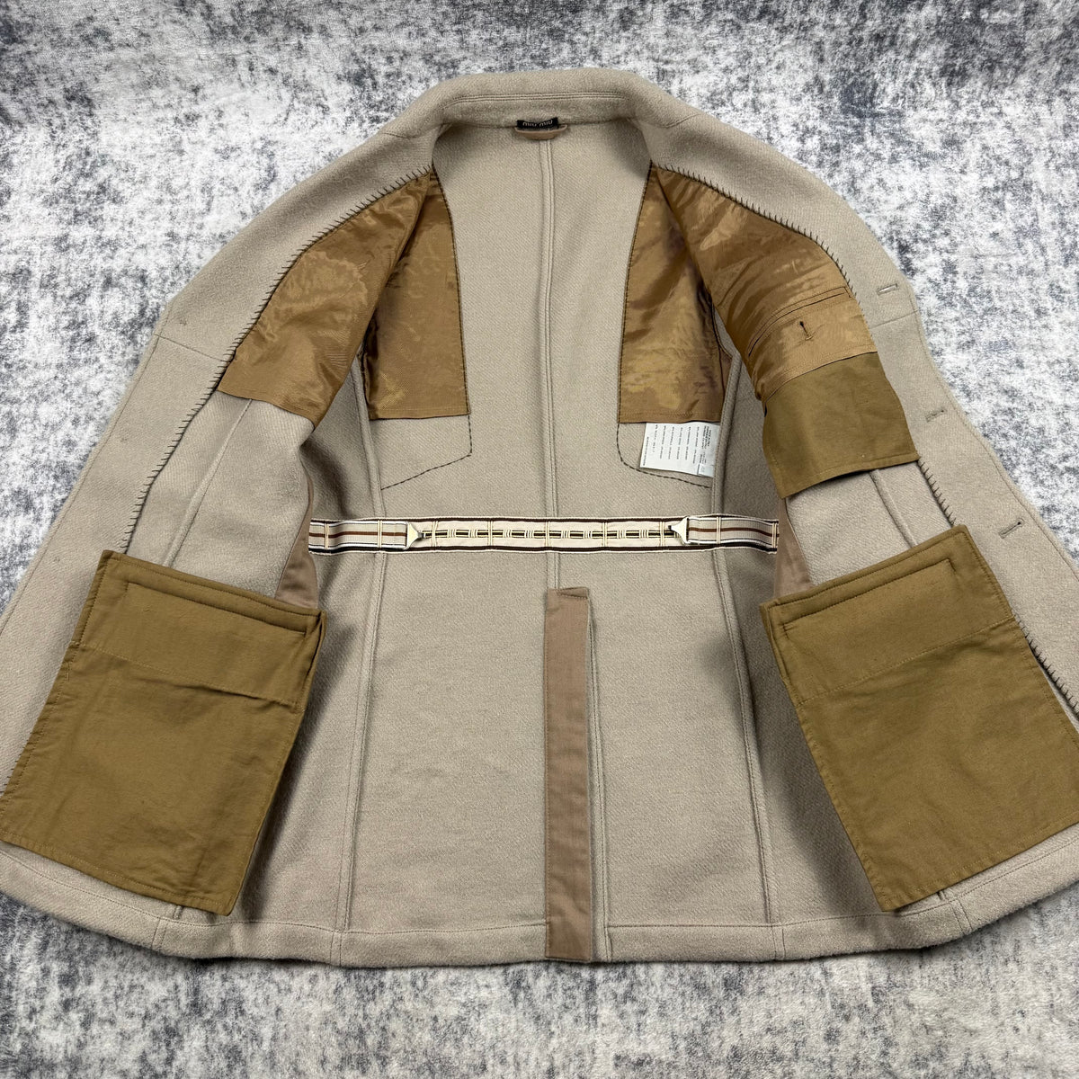 Miu Miu Vintage Wool Mohair Tailored Jacket
