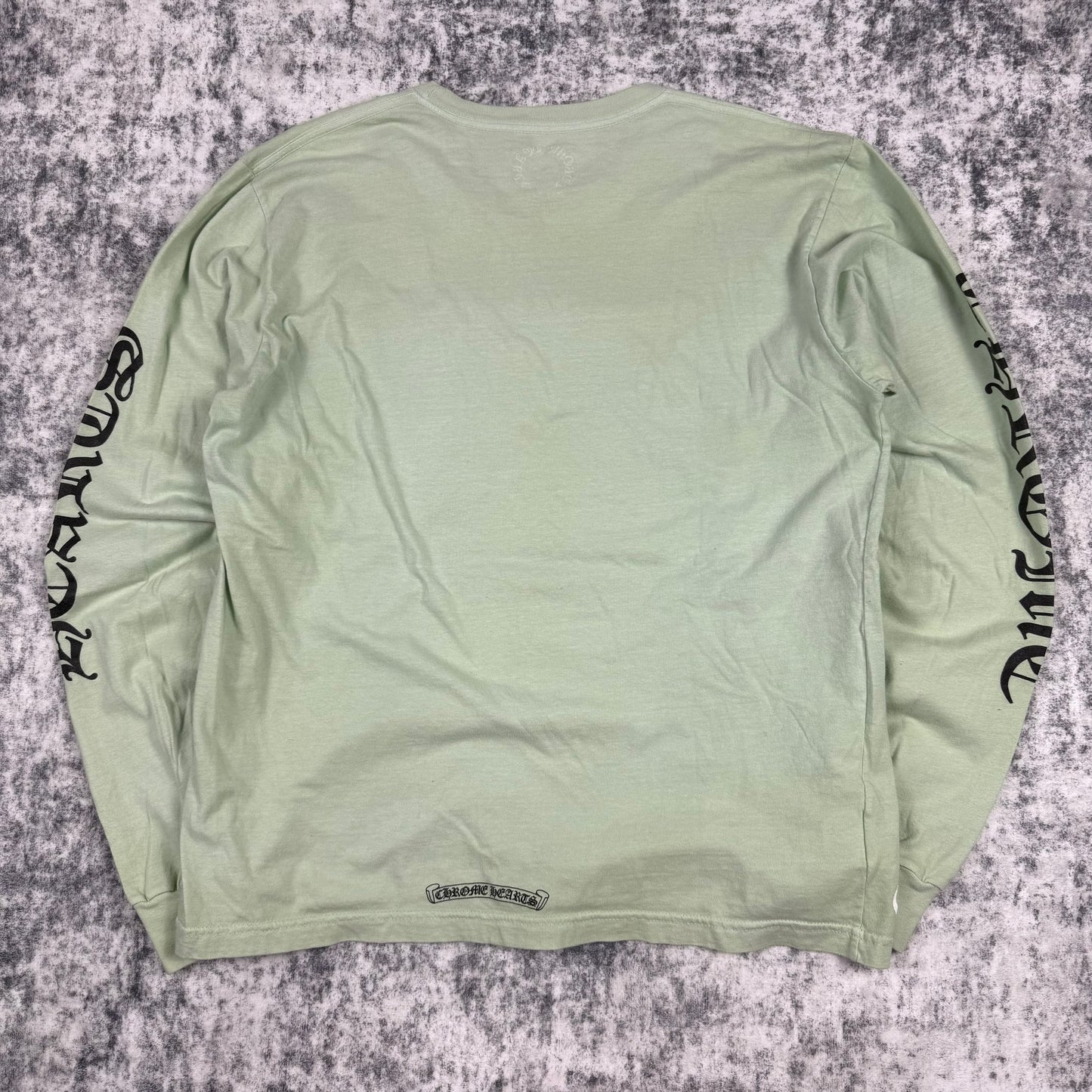 Chrome Hearts Neck Logo ‘Lime’ Long Sleeve