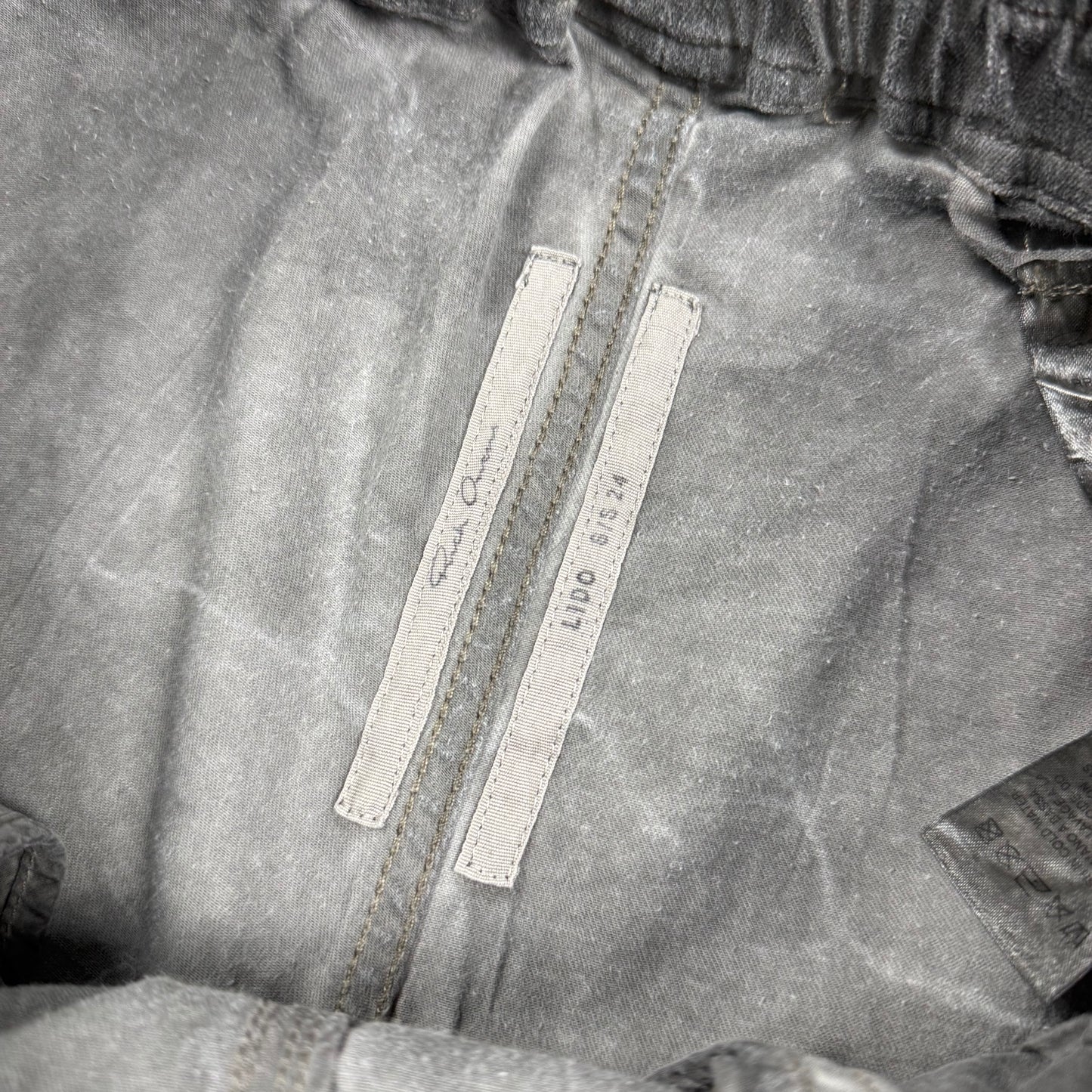 Rick Owens S/S24 Lido Sample Long Boxers Denim Shorts