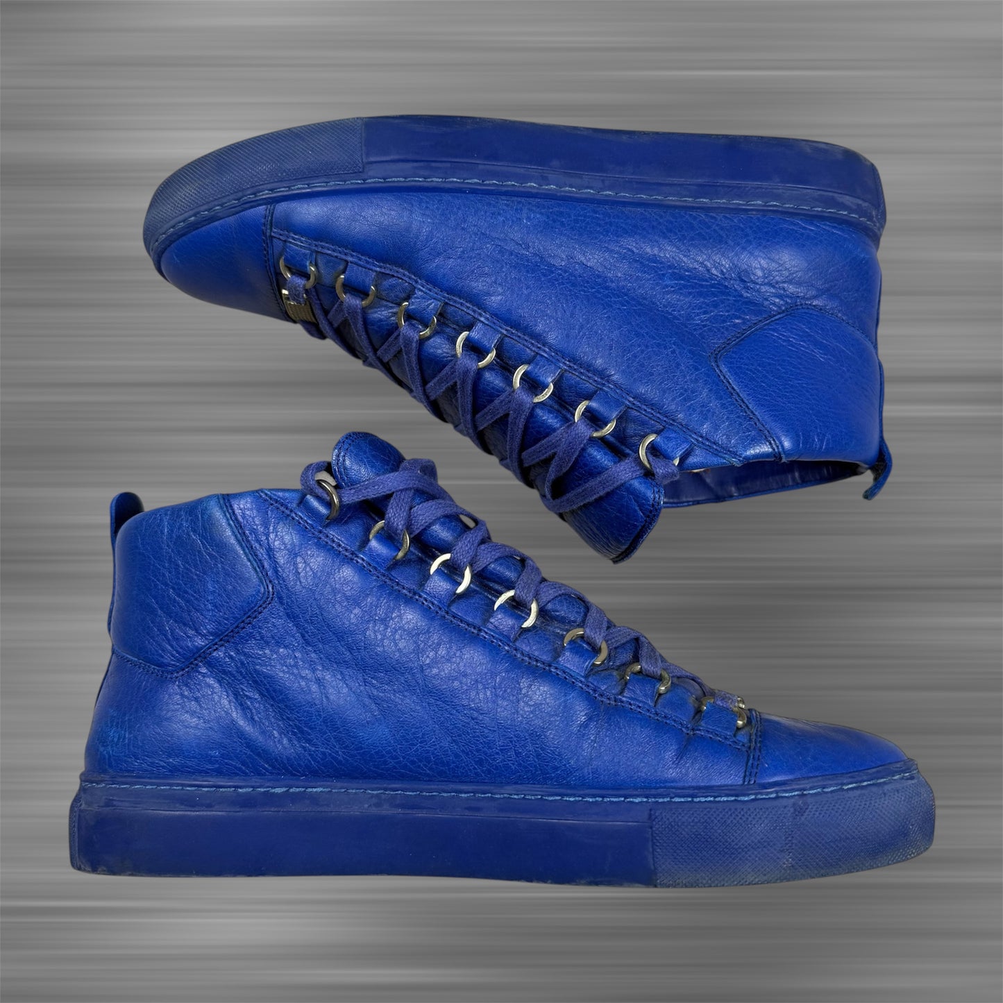 Balenciaga Arena ‘Blue’ Leather Shoes