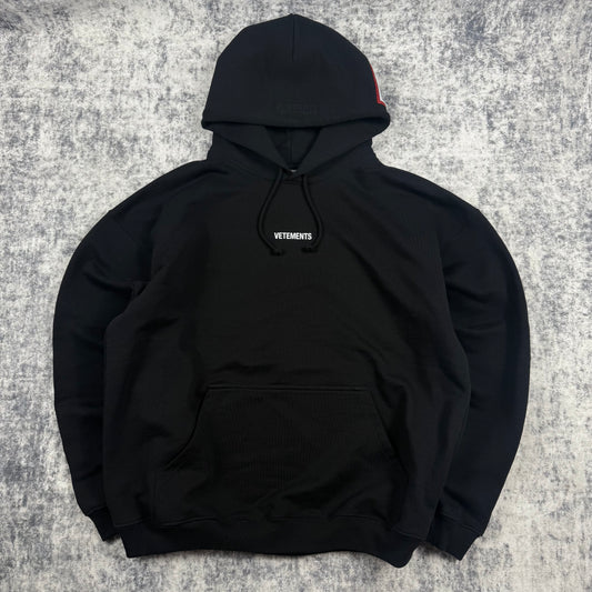 Vetements Pret-A-Porter Logo Oversized ‘Black’ Hoodie