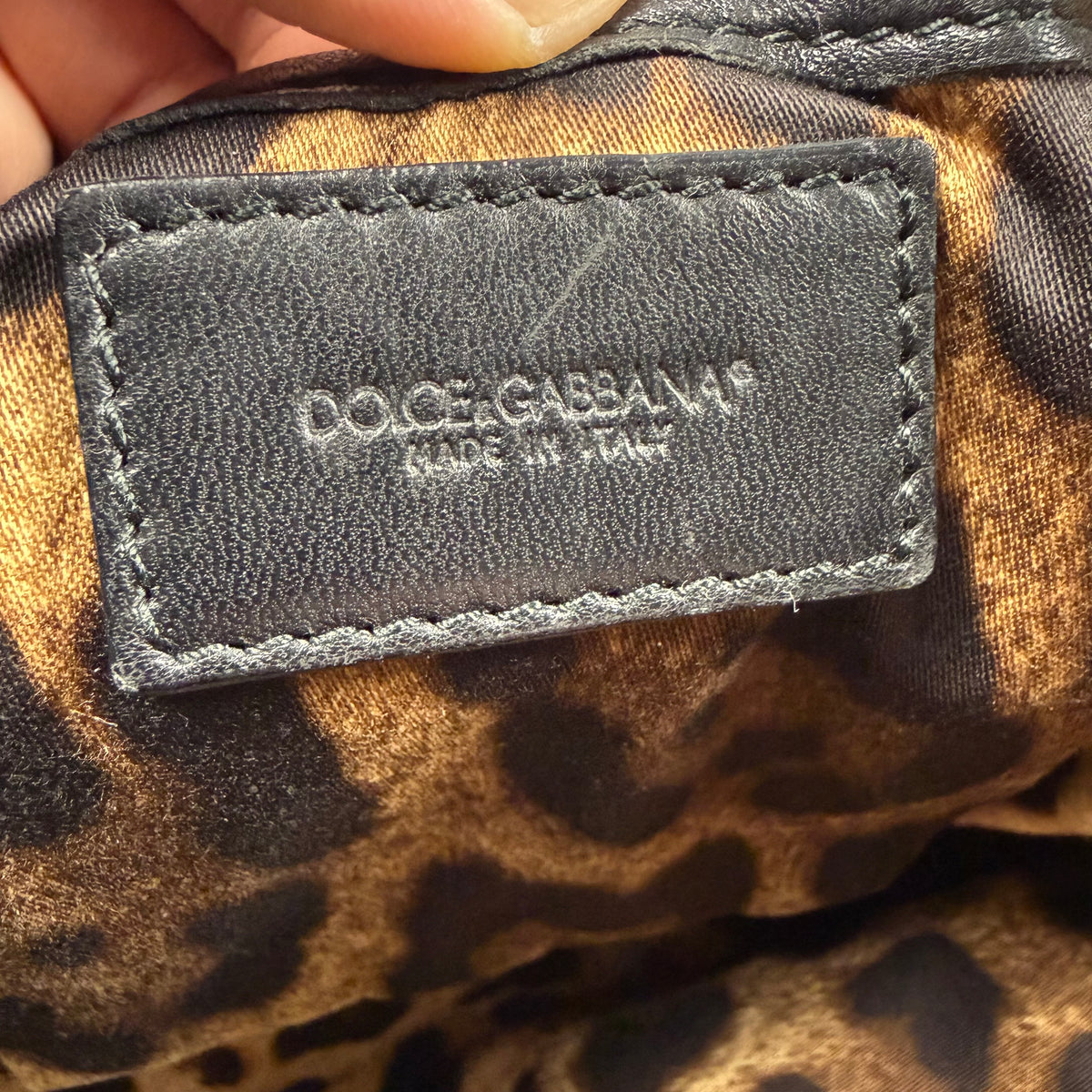 Dolce & Gabbana Miss Lexington Black Quilted Patent Nylon Tote Bag