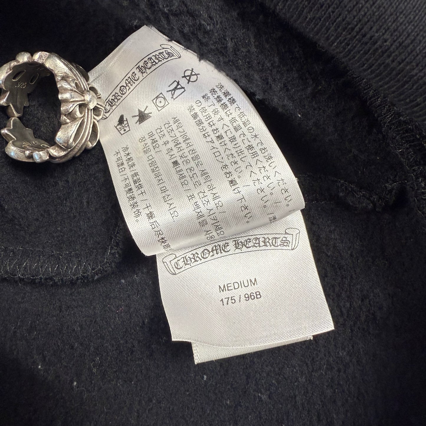 Chrome Hearts Floral Horseshoe Zip Up Hoodie