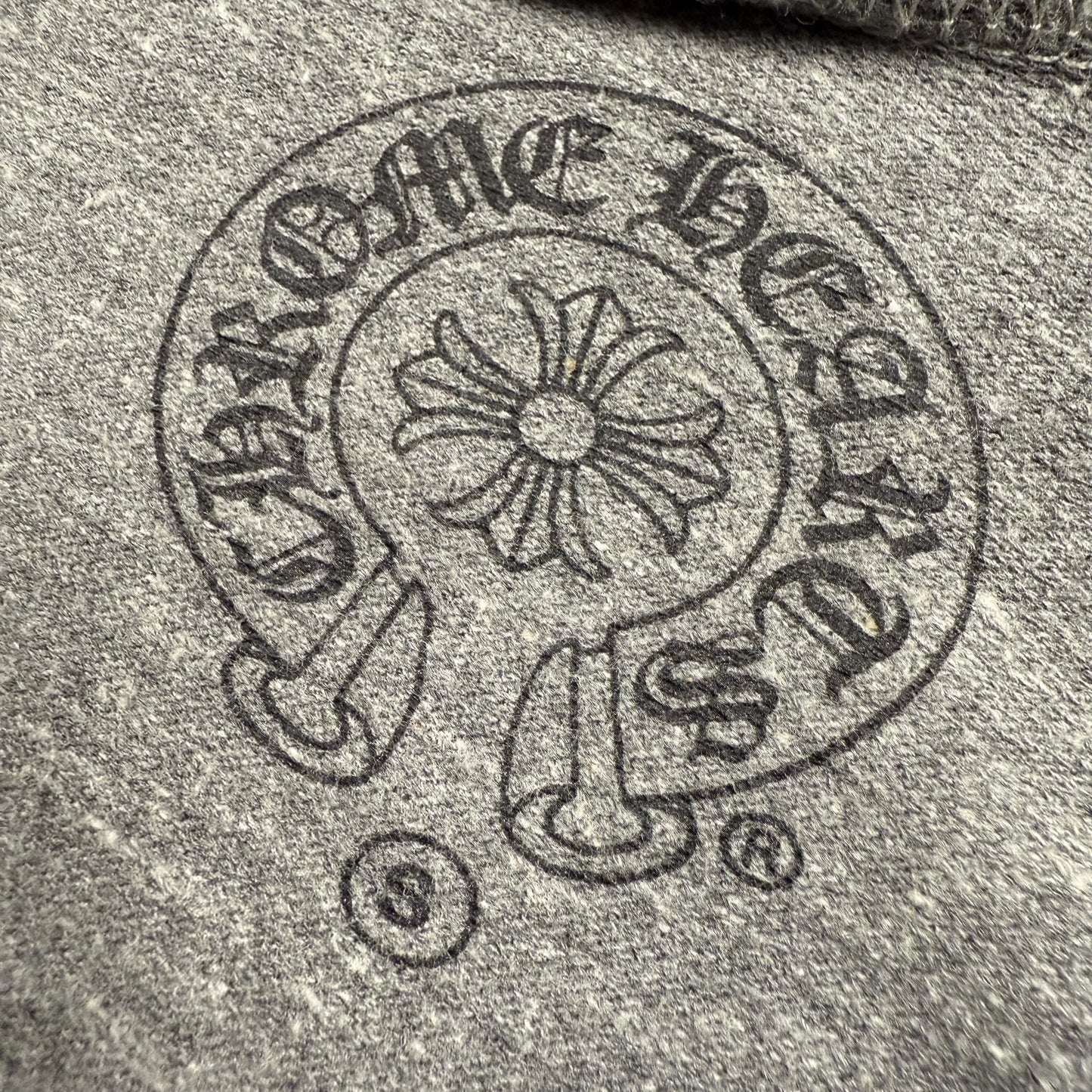 Chrome Hearts T-Bar F*** You Zip-Up Hoodie Heather Grey