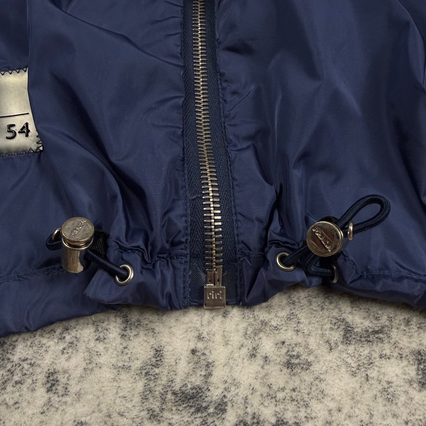 Prada Sport SGA466 Nylon Hooded Jacket Navy Blue