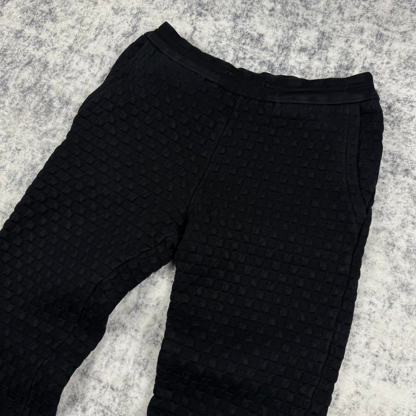 Louis Vuitton Waffle Knit Track ʼBlack’ Sweatpants
