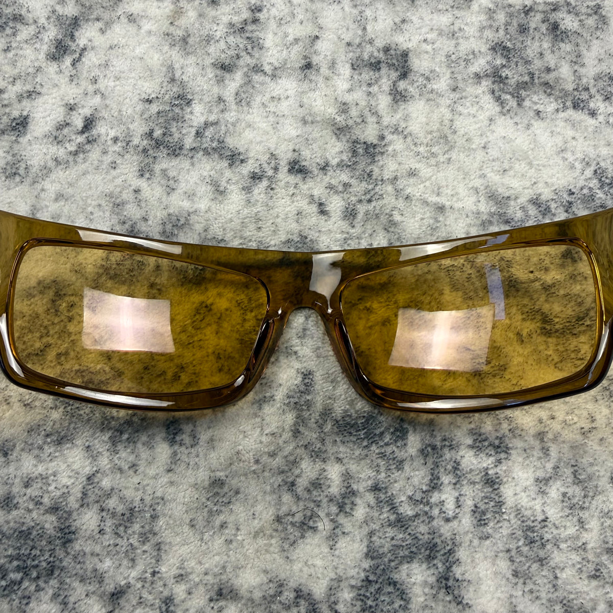 Gucci Vintage GG Amber Shield Sunglasses