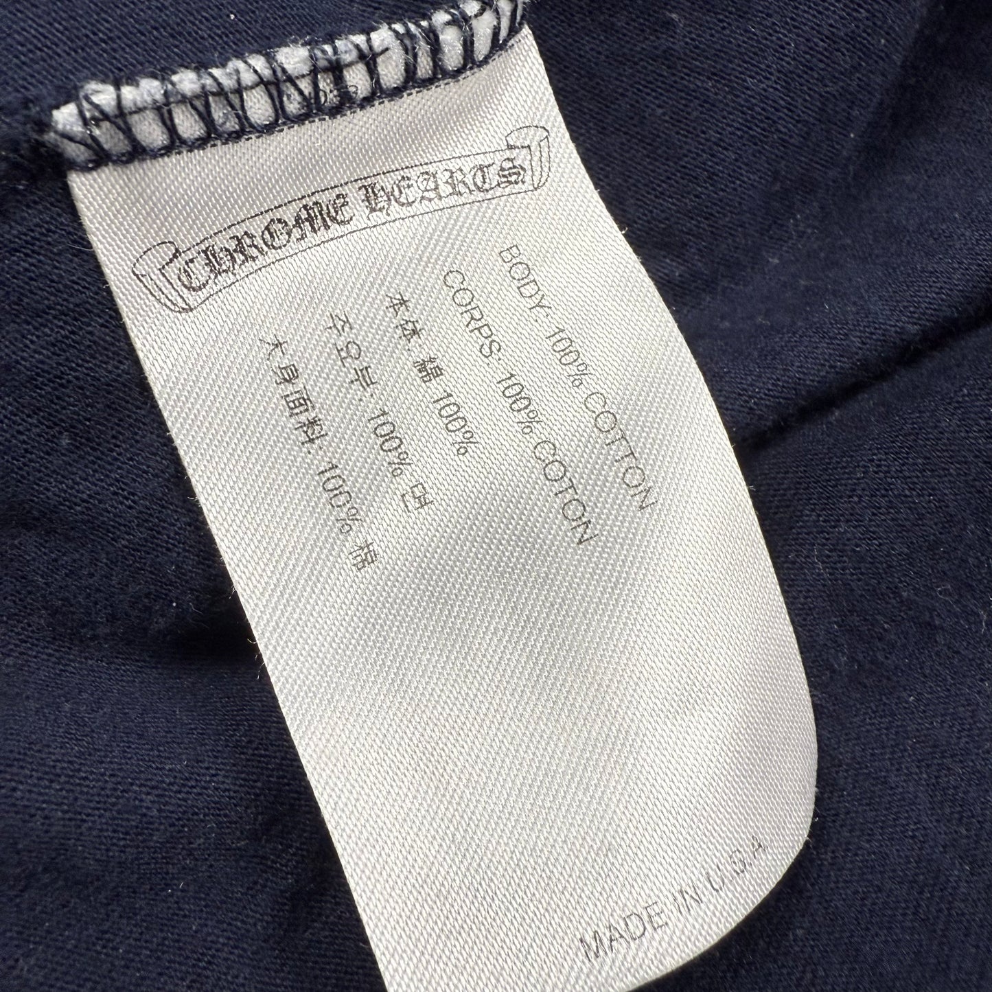 Chrome Hearts Floral Cross Vine Dagger ‘Navy’ Long Sleeve