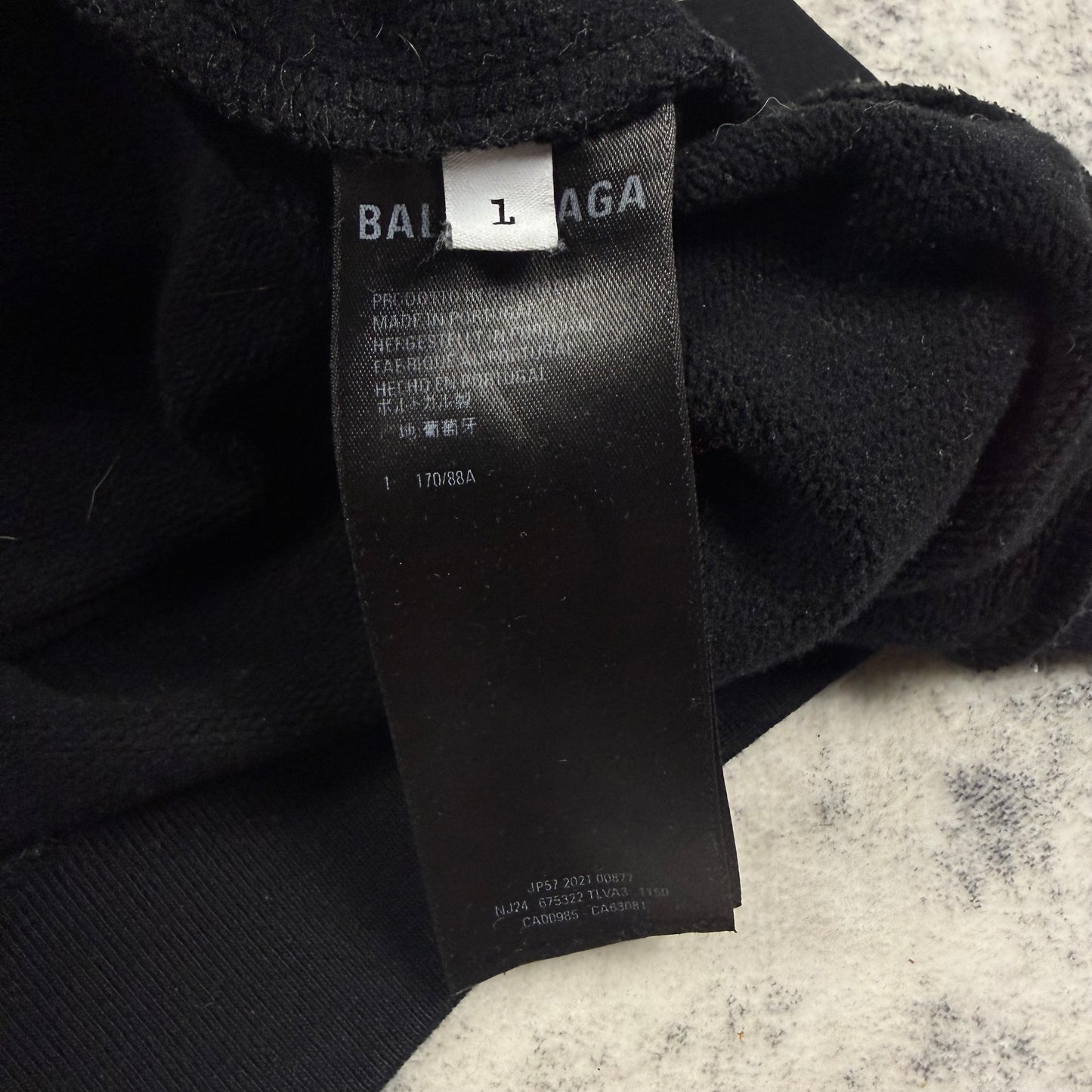 Balenciaga Sporty B Paneled ‘Black’ Hoodie