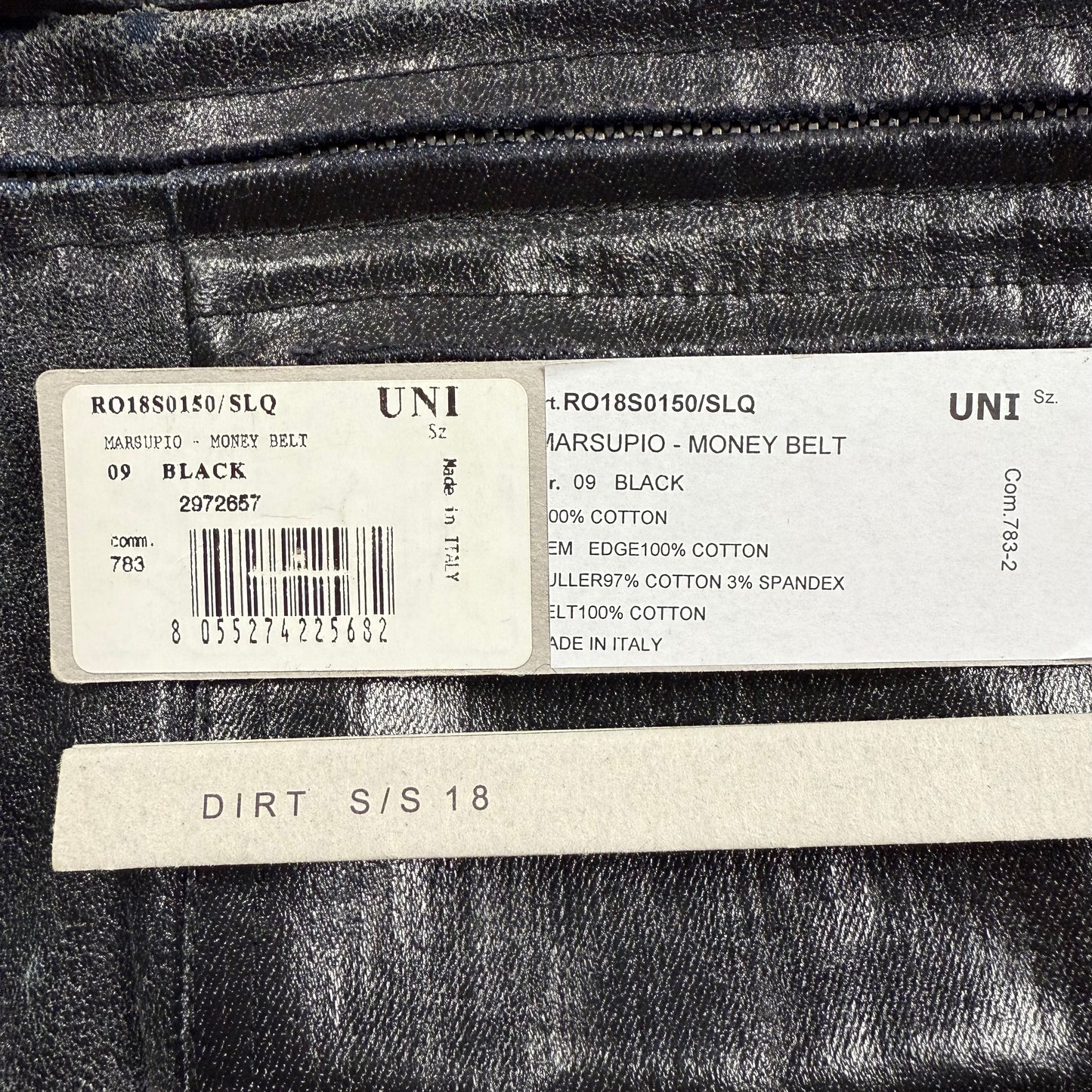 Rick Owens Dirt S/S 18 Money Belt