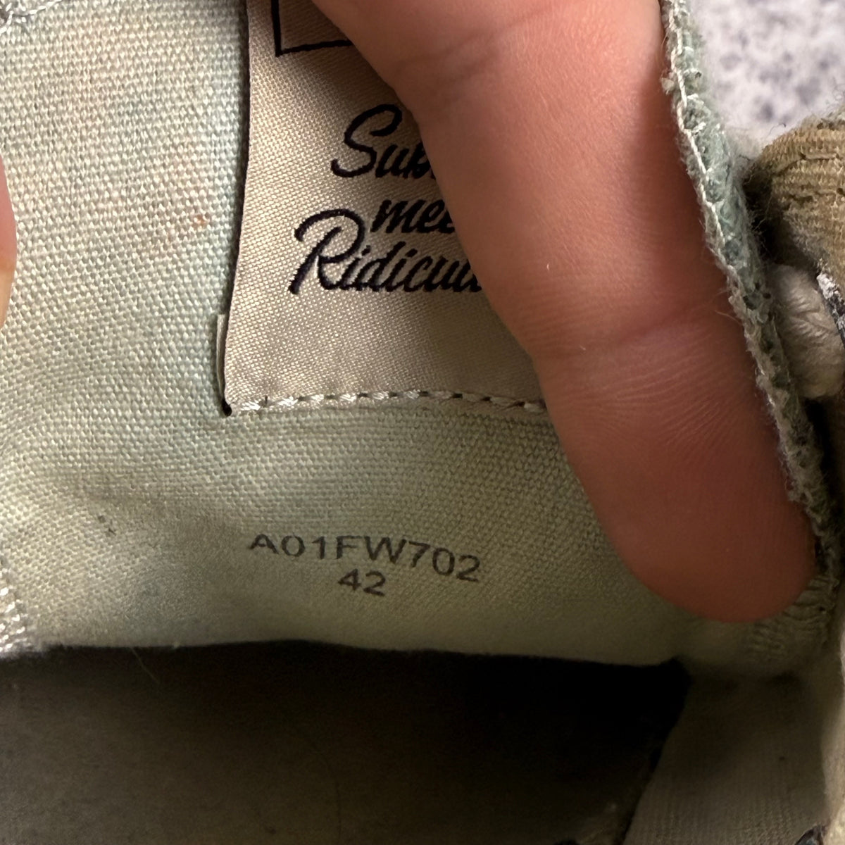 Maison Mihara Yasuhiro Peterson Canvas Shoes