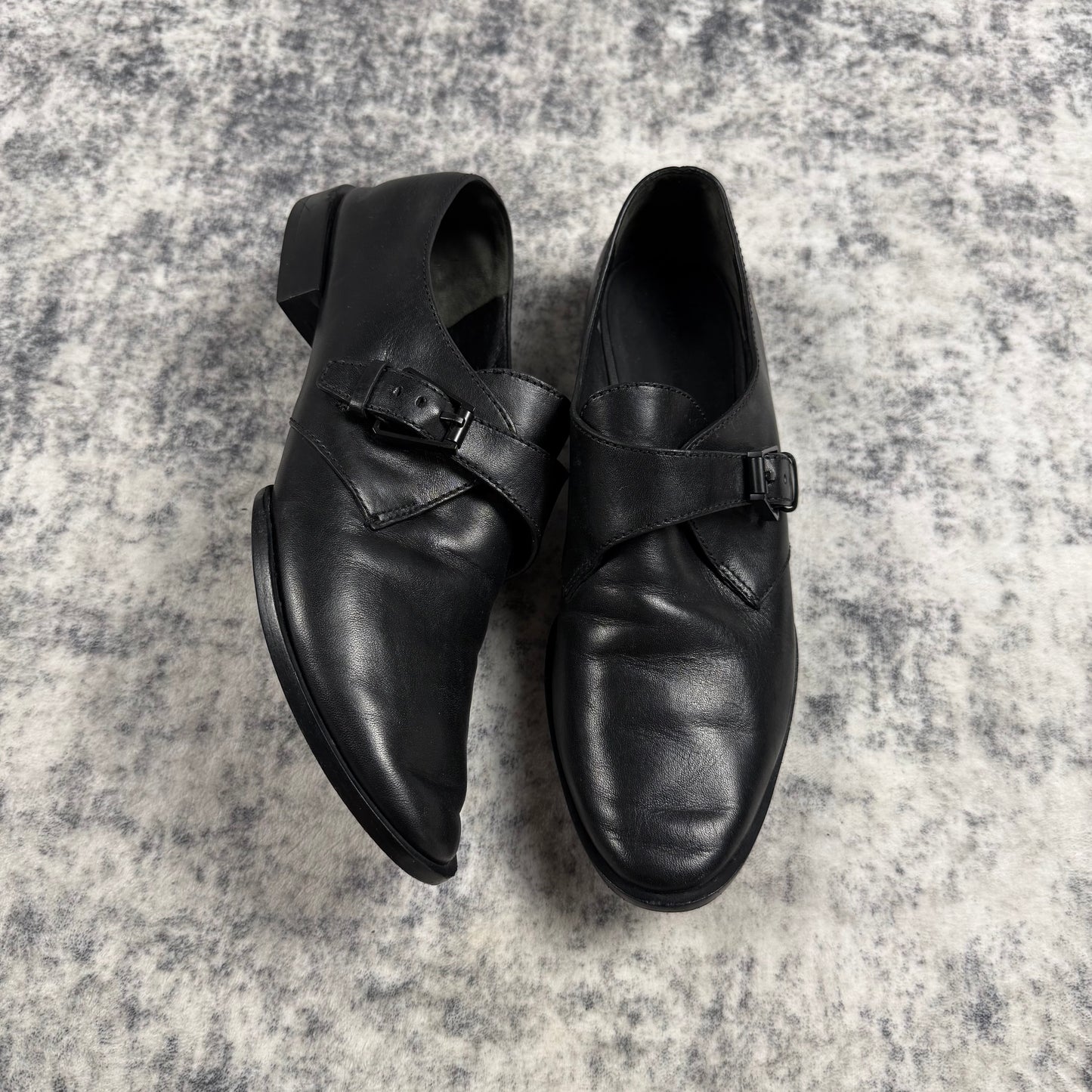 Alexander Wang Ruby Monk Strap ‘Black’ Leather Shoes