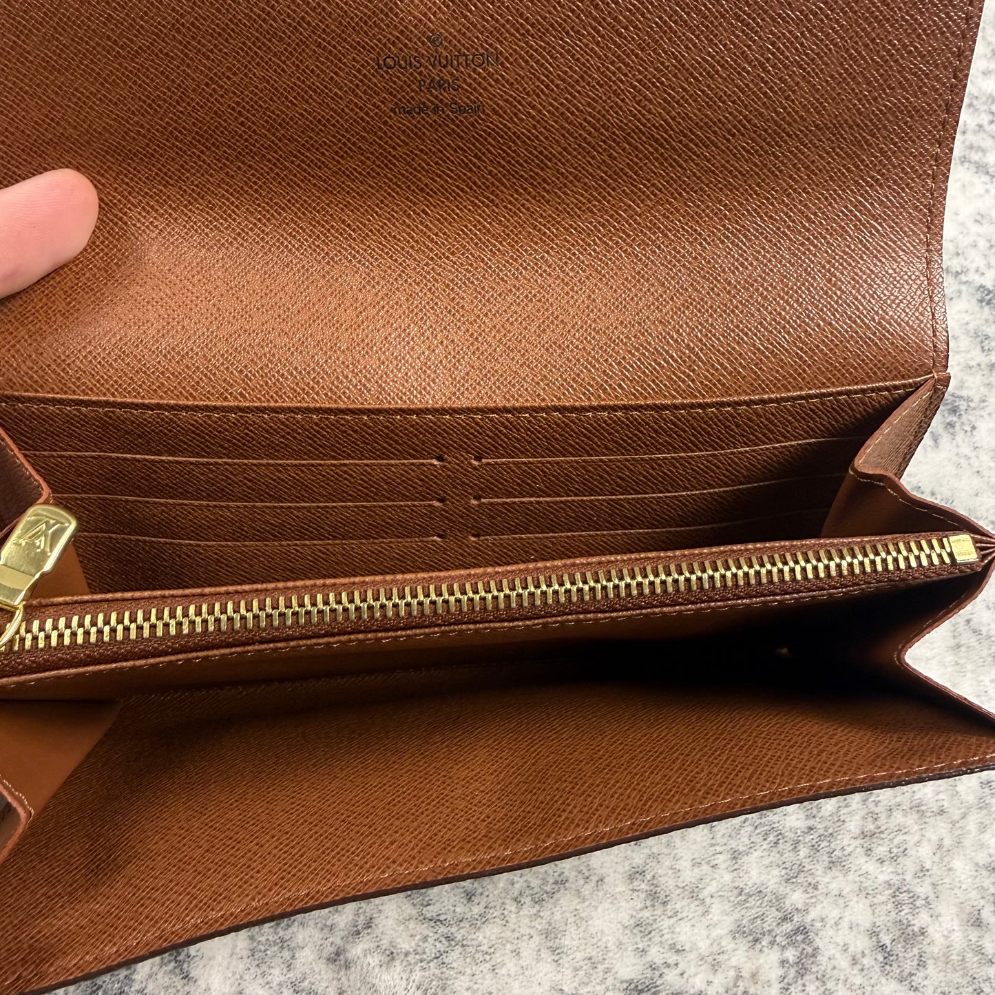 Louis Vuitton Monogram Canvas Sarah Long ʼBrown’ Wallet