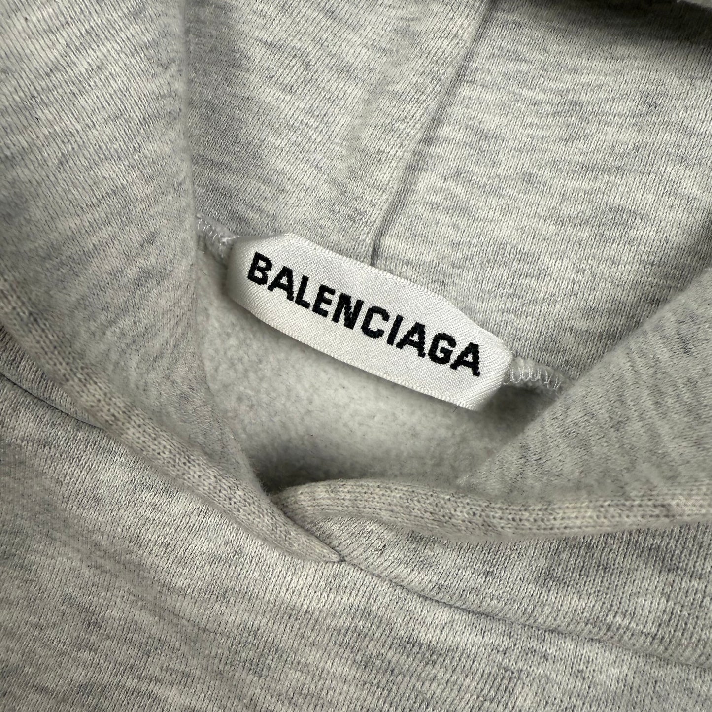 Balenciaga Logo Patch Hoodie Grey/Pink (2017)