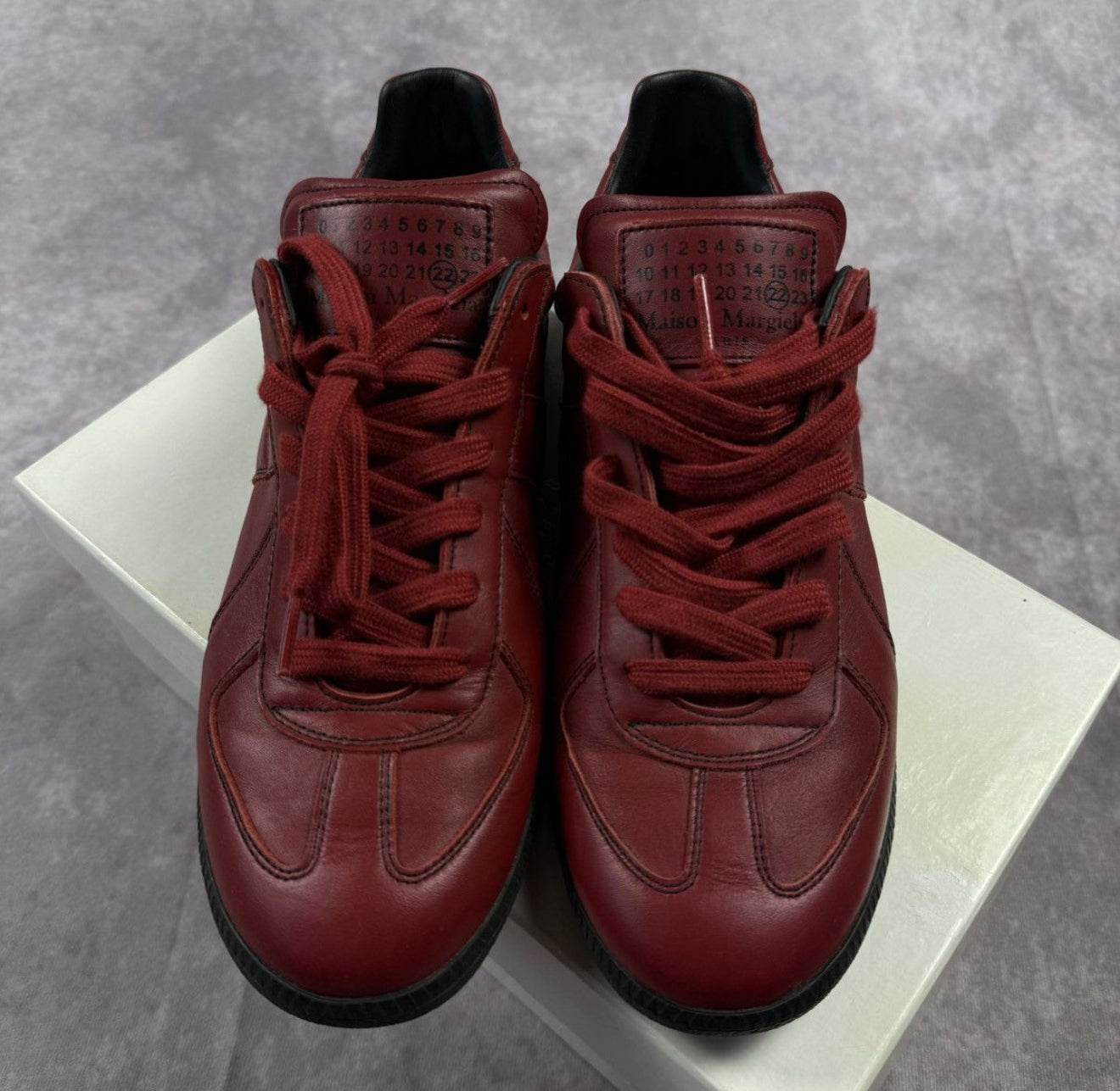 Maison Margiela Red Leather Gats