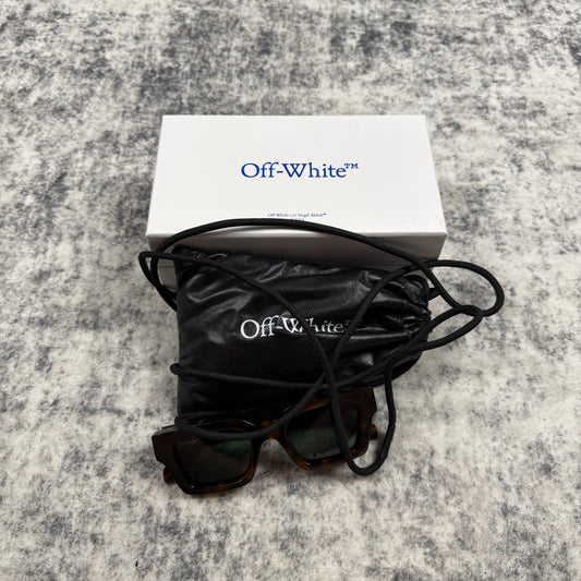 OFF-WHITE Virgil Square Frame Sunglasses
Brown Turtleshell/Havana Green