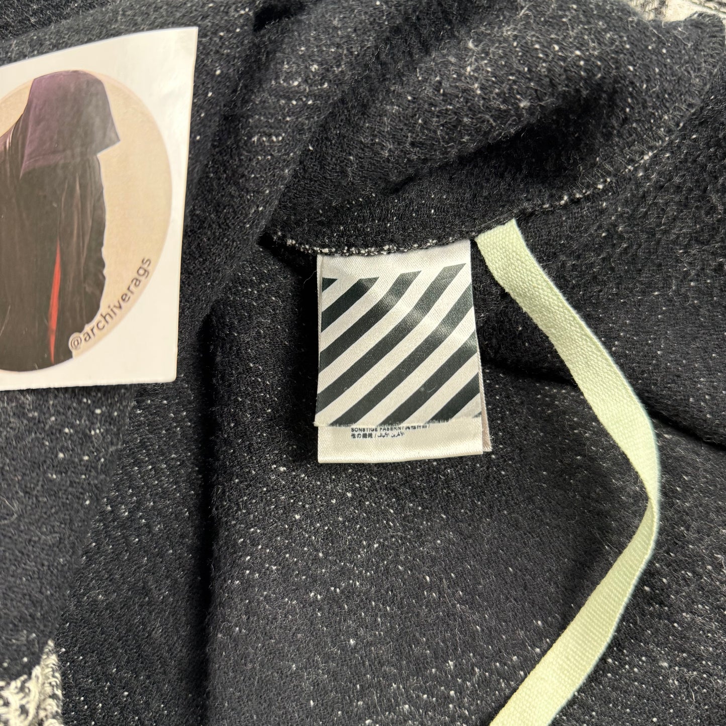 Off-White Outline Arrow Flannel Shirt Grey/Black