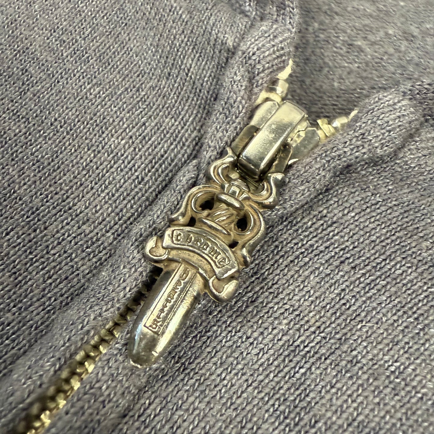 Chrome Hearts Vintage Horseshoe ‘Grey’ Zip Hoodie